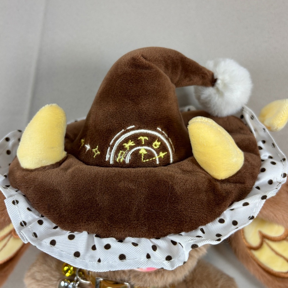 LEWA Culture Cute Anime Plush Charm Doll Pendant Brown Hat Keychain 9" Tall - Picture 5 of 12